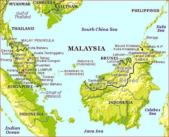 malaysia map drawing